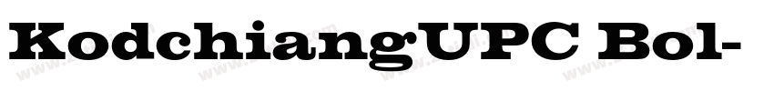 KodchiangUPC Bol字体转换 KodchiangUPC Bol字体转换